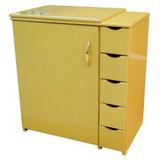 Gabinete Luxo c/ Tampo para Máquina de Costura Doméstica, 5 Gavetas - Ms