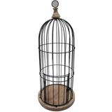 Gaiola decorativa de ferro - 23x23x55 cm - Btc decor