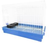 Gaiola Grande Para Coelho e Outros Roedores Completa Cor Azul - Distribuipet