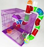 Gaiola Hamster 3 andares Labirinto - Roxa - American pets