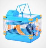 Gaiola Hamster Vip Acrílico Completa Azul 30x24x24 - The pets brasil.