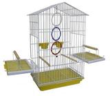 Gaiola Para Calopsita e Maritaca Mansa Luxo Cor Amarelo - Dsitribuipet