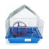 Gaiola Para Hamster Capela Com Roda Mais Roe Azul