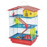 Gaiola Para Hamster Roedores Jel Plast 3 Andares com Teto Plástico
