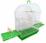 Gaiola Para Pássaros Manso Calopsita Comedouro Acrílico Cor Verde - Distribuipet