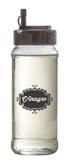 Galheteiro Cilindrinho 330ml Vinagre 1 Unidade Tampa Preta - Black - Vetrolar