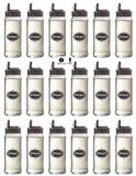 Galheteiro Cilindrinho 330ml Vinagre Pacote 18 Unidades Tampa Preta - Black - Vetrolar