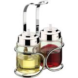 Galheteiro Para Vinagre E Azeite 100ml 2 Galhetas - Aço Cromado - Future