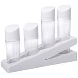 Galheteiro Plástico com 4 Frascos Branco Astra GAL*BR-BR
