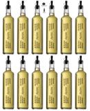Galheteiro Quadrado 500ml Azeite Pacote 12 Unidades Biqueira Preta - Unique - Vetrolar