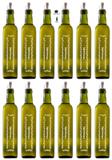 Galheteiro Quadrado Verde 500ml Vinagre Pacote 12 Unidades Biqueira Branca - Unique - Vetrolar