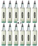 Galheteiro Redondo 500ml Vinagre Pacote 12 Unidades Biqueira Preta - Black - Vetrolar