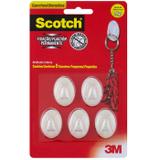 Gancho Transparente Scotch Fixação Permanente para Utensílios Tamanho Pequeno Suporta até 1kg 3M
