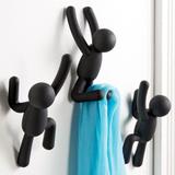 Ganchos de Parede BUDDY (3 un) Preto - Umbra