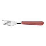 Garfo de Sobremesa Aço Inox Vermelho TULUM - Tramontina