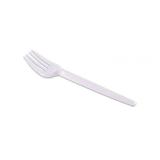 Garfo descartável para sobremesa branco - 9944 - com 50 unidades - PraFesta