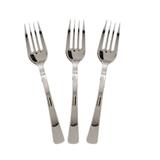 Garfo Sobremesa Linha Prata Luxo c/ 10 unidades - Silverplastic