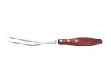 Garfo trinchante polywood vermelho lamina de aco inox e cabo de madeira tramontina