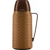 Garrafa 1L Rolha Rattan Bege/Caramelo/Marrom Aladdin 3861-01