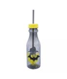Garrafa Canudo Tampa Rosqueável Batman 500ml - Liga Da Justiça - Minas presentes