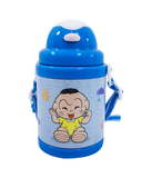 Garrafa Com Canudo E Alça Cascão Bebê 380ml - Turma Da Mônica