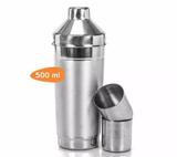 Garrafa Coqueteleira Alumínio 500 ml com 2 Copos - Analeni