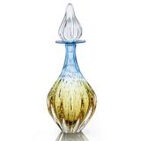 Garrafa Cristal Murano Sao Marcos Azul E Ambar - São marcos
