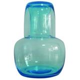 Garrafa de vidro para agua com copo - Btc decor