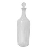 Garrafa decorativa em vidro transparente 9cm x 33,5cm - Btc decor