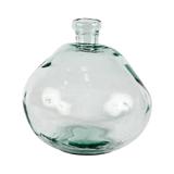 Garrafa Decorativa Vidro Transparente 34x32cm - Ecoglass
