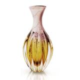 Garrafa Em Cristal Murano Lilás Com Âmbar São Marcos