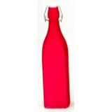 Garrafa Em Vidro Fosco Colorida Vermelha 930 ml PS11002 - Milk