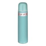 Garrafa Inox Poa e Flores 1 Litro Azul - Siela