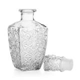 Garrafa Licoreira Retrô Em Vidro com tampa 470 ML Transparente - Campineira