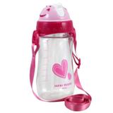 Garrafa Squeeze com canudo 460 ML Coração PK - Jacki designer