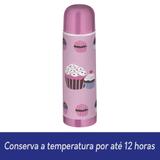 Garrafa Squeeze Cupcake Fitness Inox 750ml Térmica - Art House