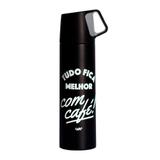 Garrafa Squeeze Térmica 500ml Com Caneca Classic - Tudo Fica Melhor - Uatt