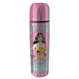 Garrafa Térmica - 500 Ml - DC Comics - Mulher Maravilha - Rosa - Metrópole