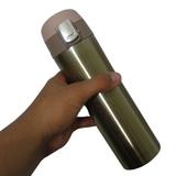 Garrafa Termica Aço Inox Agua Café 500ml Quente Frio Dourado Vacuo (16001/Dourado) - Braslu