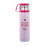 Garrafa Termica Com Caneca 500ml Girl Power Ludi