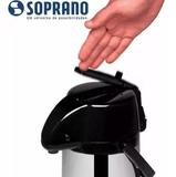 Garrafa Térmica Exclusiva 1,9 Litro Da Soprano Com Alavanca