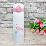 Garrafa térmica inox 500ml flamingo - centro oes - C.o