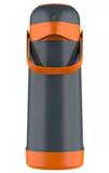 Garrafa térmica magic pump 1l laranja e cinza - Termolar