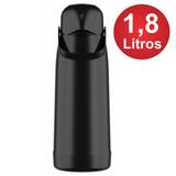Garrafa Térmica Magic Pump cor Preto 1,8 Litro - Jato forte. Exclusivo sistema anti-pingos. - Termolar