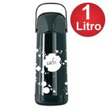 Garrafa Térmica Magic Pump Decorada Café 1 Litro - Jato forte. Exclusivo sistema anti-pingos. - Termolar