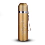 Garrafa Térmica Mickey Aço Inox Inquebrável Com Vacuum - Cor Dourada - Ultravendas