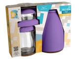 Garrafa Térmica Plástica 750 ml - 1 Pote para Condimentos + 1 Açucareiro Kit Viena