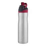 Garrafa Térmica Squeeze Contigo Autoseal Chill 710ml Inox Preta/Rosa
