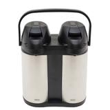 Garrafa Térmica Total Inox Airpot 3,8 Litros Dupla Café Chá Leite - Mor