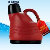 Garrafão / Botijão Térmico 3 Litros Vermelho Invicta